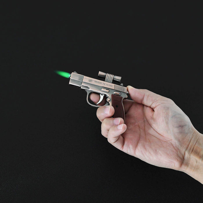 mini cal s butane lighter with laser pointer scope
