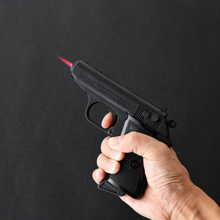 Black Walther cal 7 butane torch gun lighter 