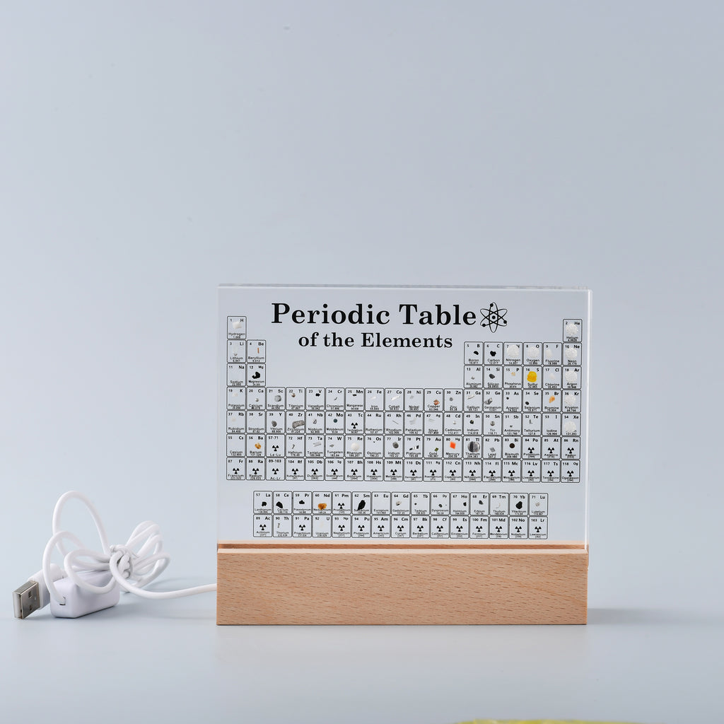 LED periodic table of elements forward facing