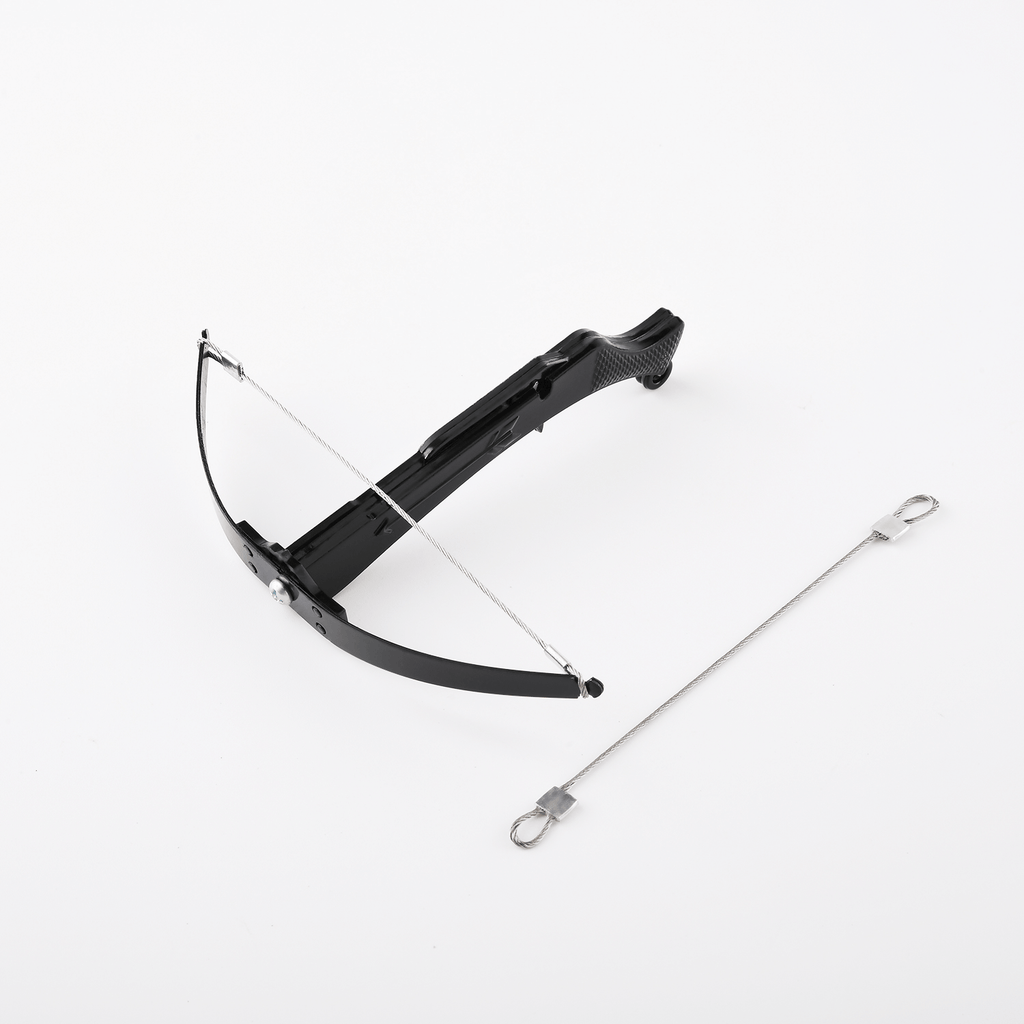 Mini black bowman crossbow with extra steel string