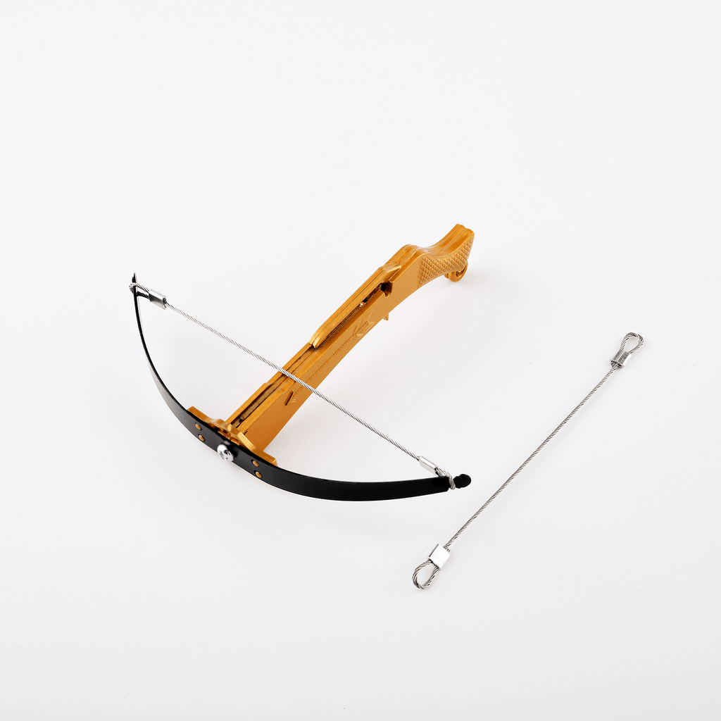 mini gold plated bowman crossbow with extra steel string