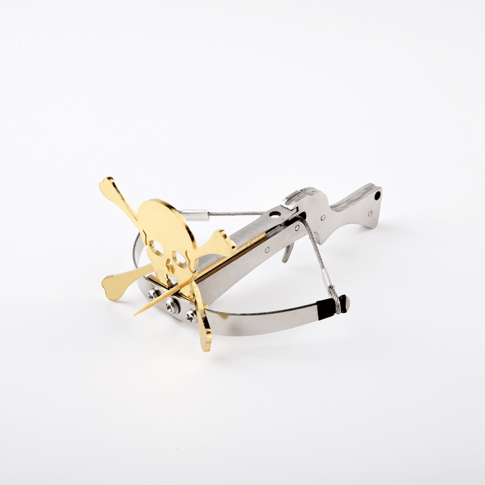 silver and gold The skull crossbow with loaded toothpick