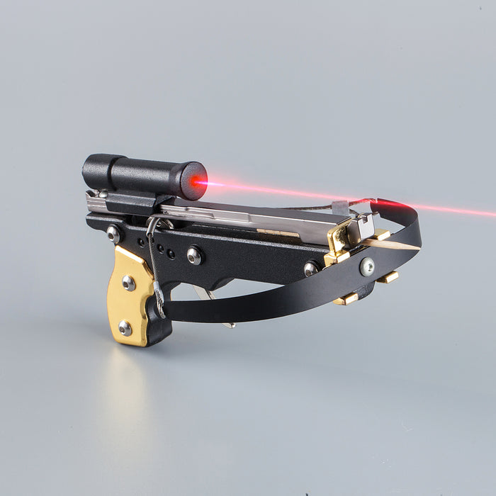 Black Ghost hunter crossbow with red laser pointer scope