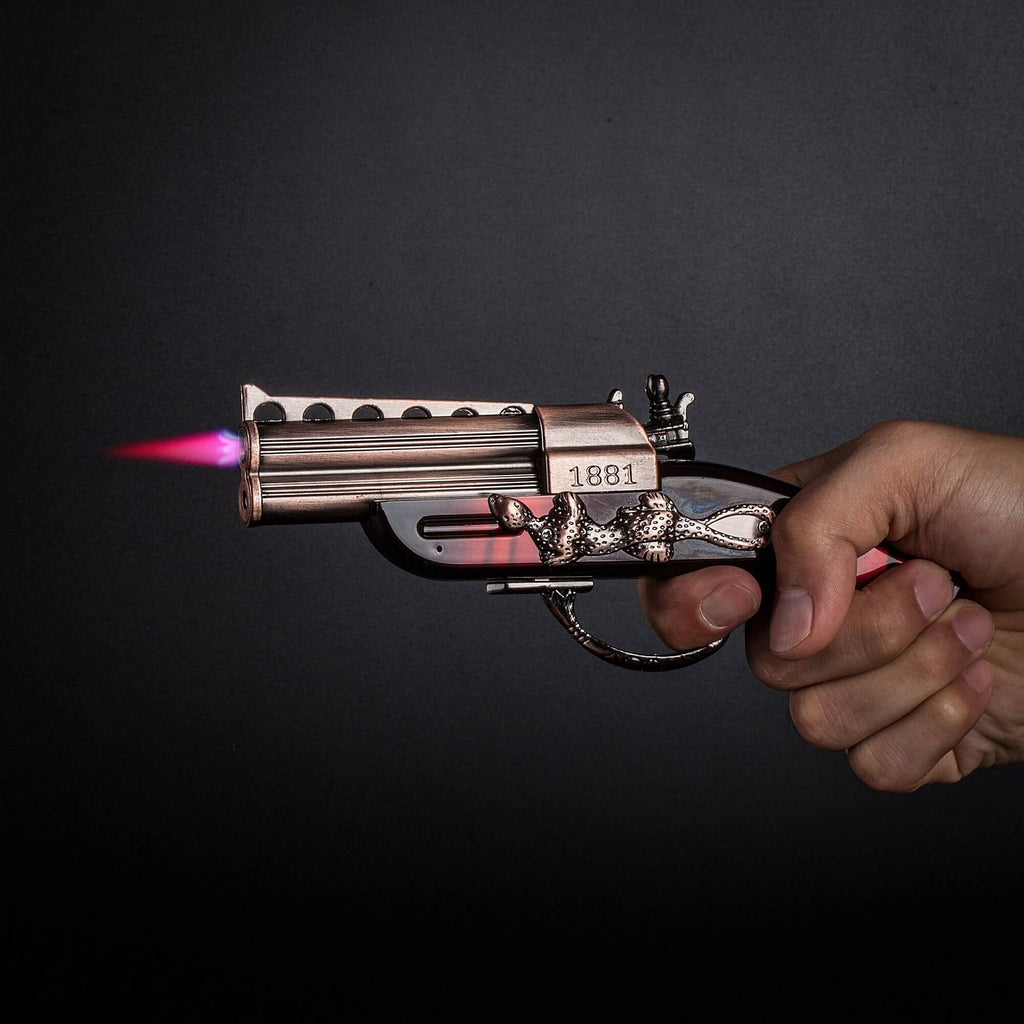 Copper plated classico butane gun lighter