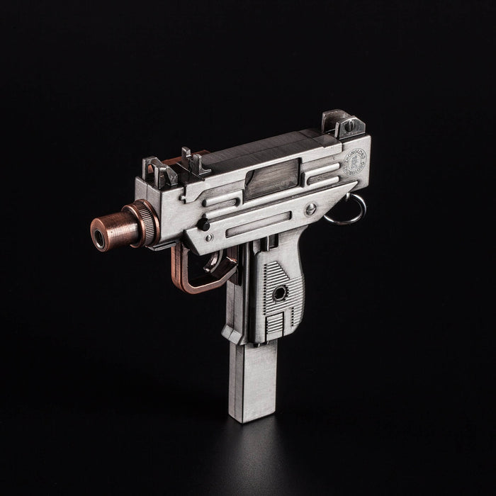 Silver and copper Tommy 710 butane torch gun lighter