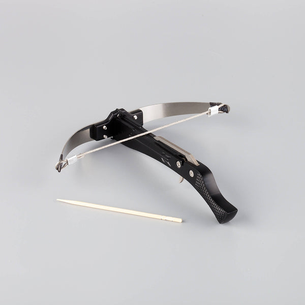 Mini, Bowman Toothpick Crossbow, Shooter – Black, Silver & Steel Bolts ...
